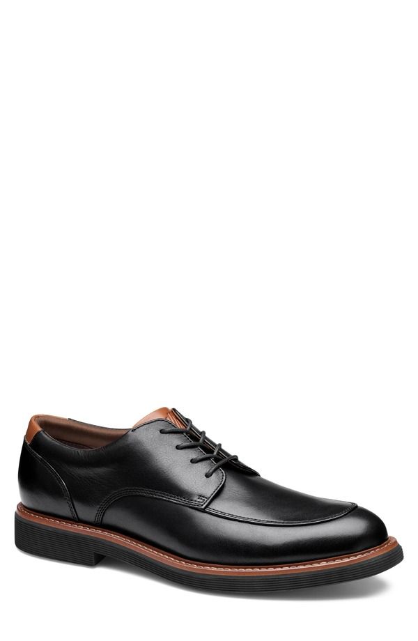 ジョンストンアンドマーフィー メンズ シューズ ダービー Johnston Murphy Tyson Moc Toe Derby Black Full Grain ブラック