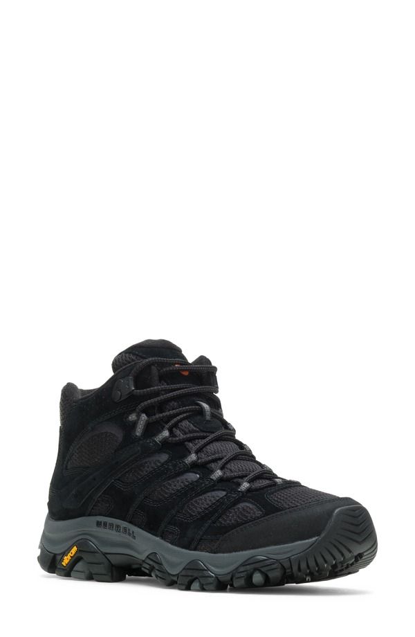 メレル メンズ シューズ ブーツ・レインブーツ Merrell Moab 3 Mid Waterproof Hiking Shoe Black Night ブラック