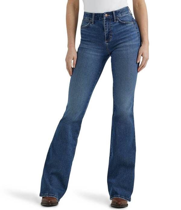 ラングラー レディース ボトムス デニムパンツ ジーンズ WranglerR Bespoke High Rise Flare Jeans Medium Wash