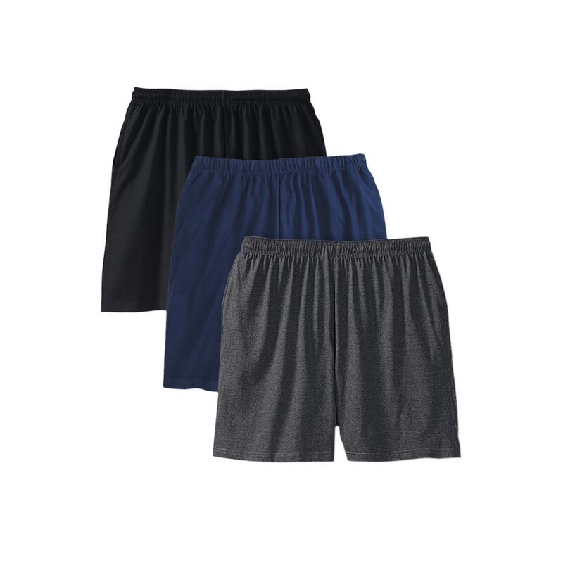 キングサイズ レディース ボトムス ハーフパンツ・ショーツ トール ショートパンツ ジャージー KingSize Mens Big Tallightweight Jersey Shorts 3Pack
