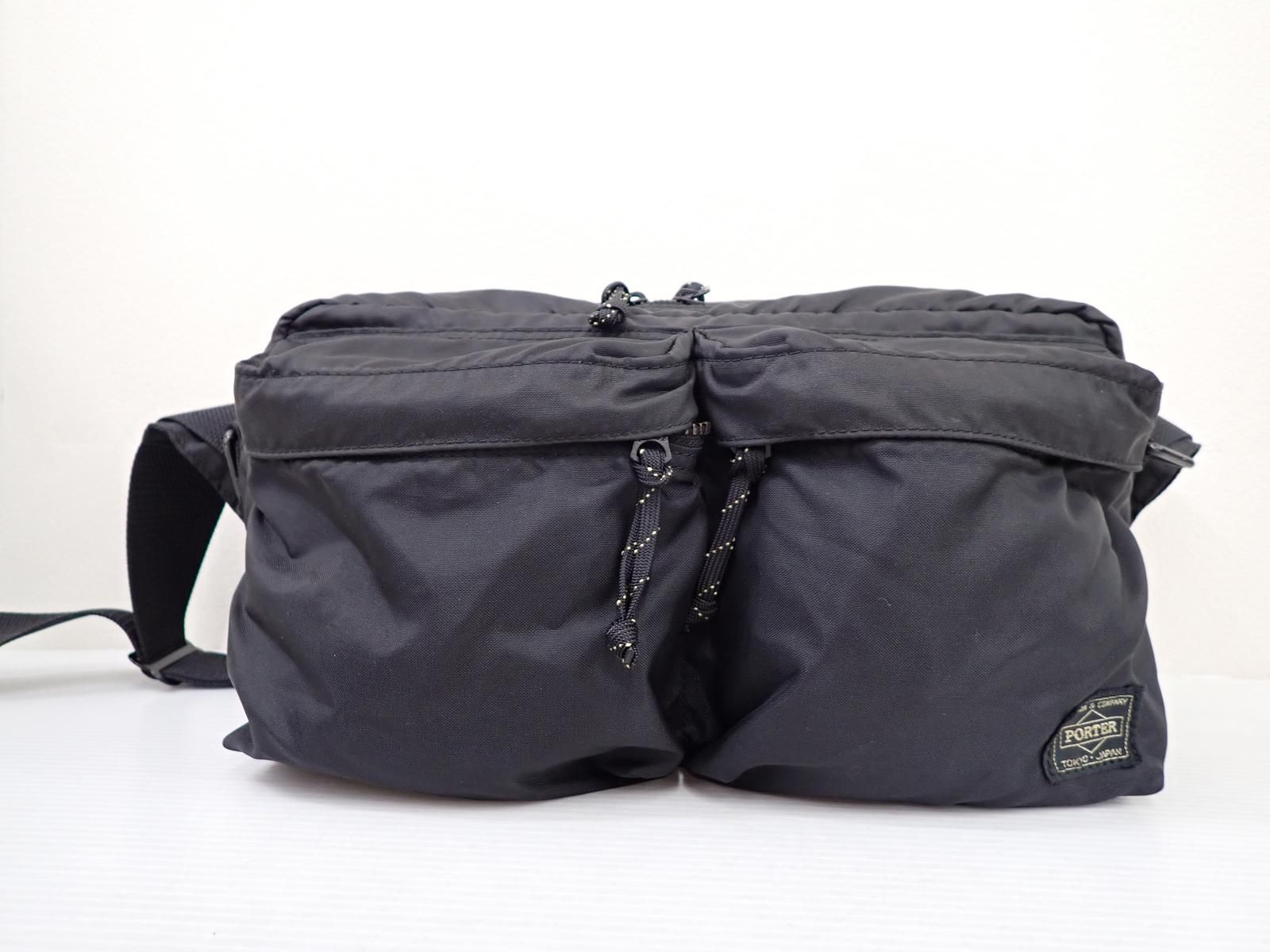 PORTER FORCE ショルダーバッグ ブラック ポケット 取り外し可 PORTER FORCE ショルダーバッグ ブラック ポケット 取り外し可