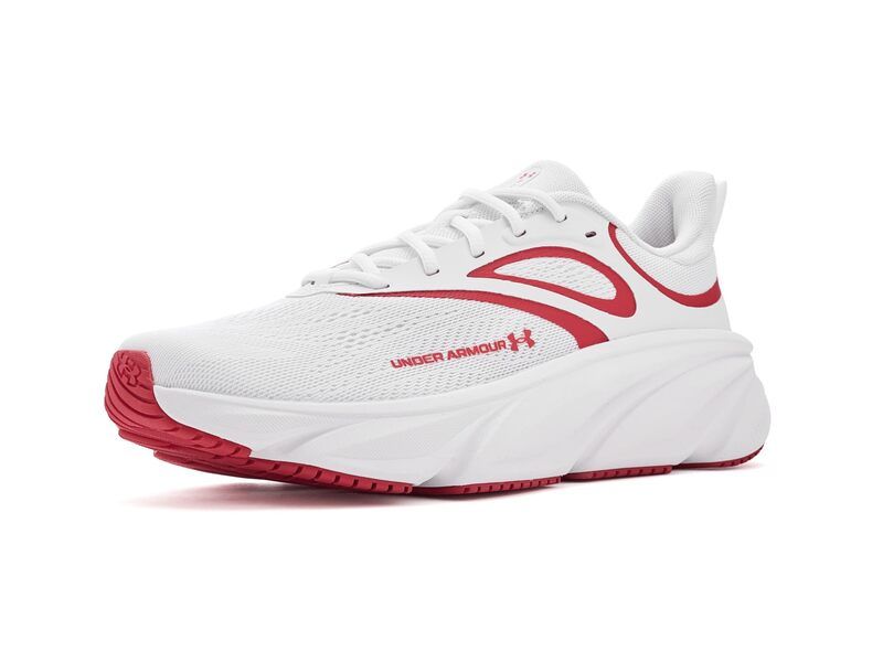 アンダーアーマー メンズ シューズ スニーカー Under Armour Charged Rogue 6 WhiteWhiteRed ホワイト