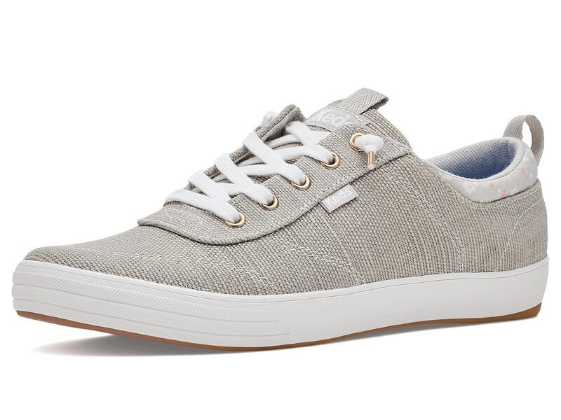 ケッズ レディース シューズ スニーカー Keds Center III SlipOn GreyDaisy Canvas グレー