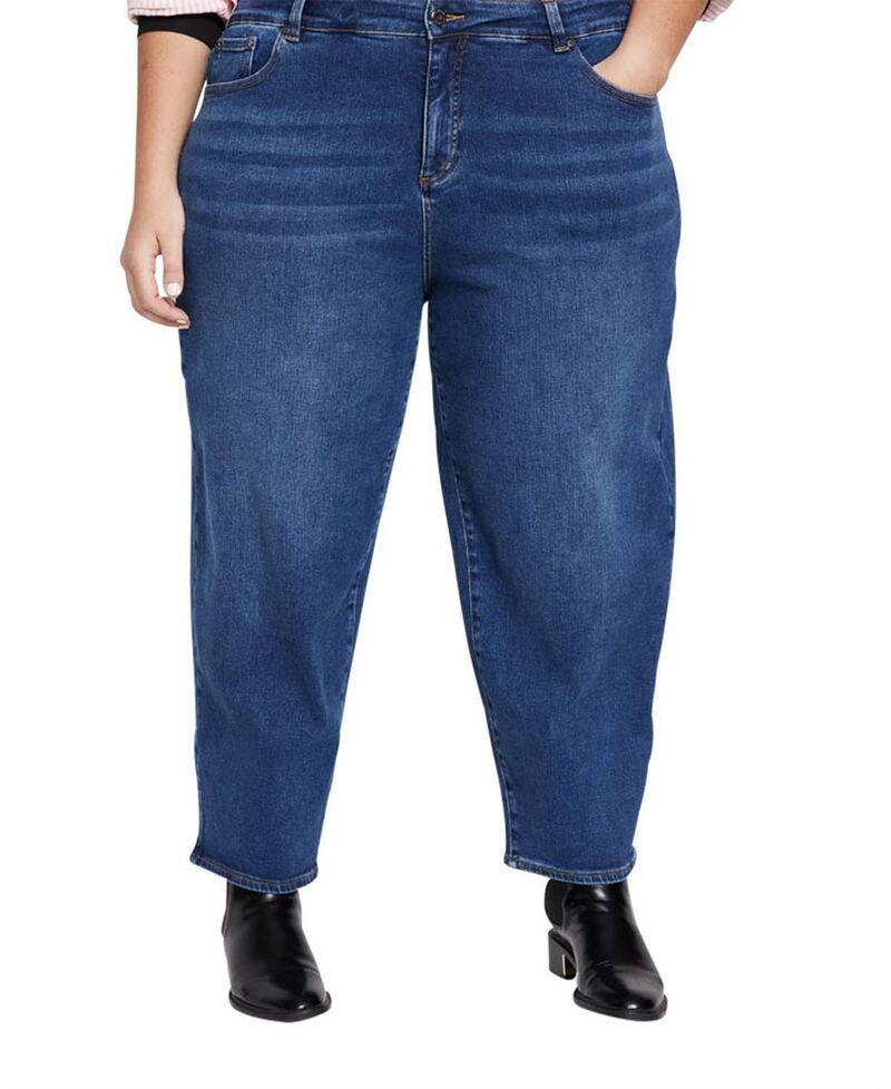 ユニバーサル スタンダード レディース ボトムス デニムパンツ プラスサイズ ジーンズ Universal Standard Womens Plus Lou High Rise Barreleg Je