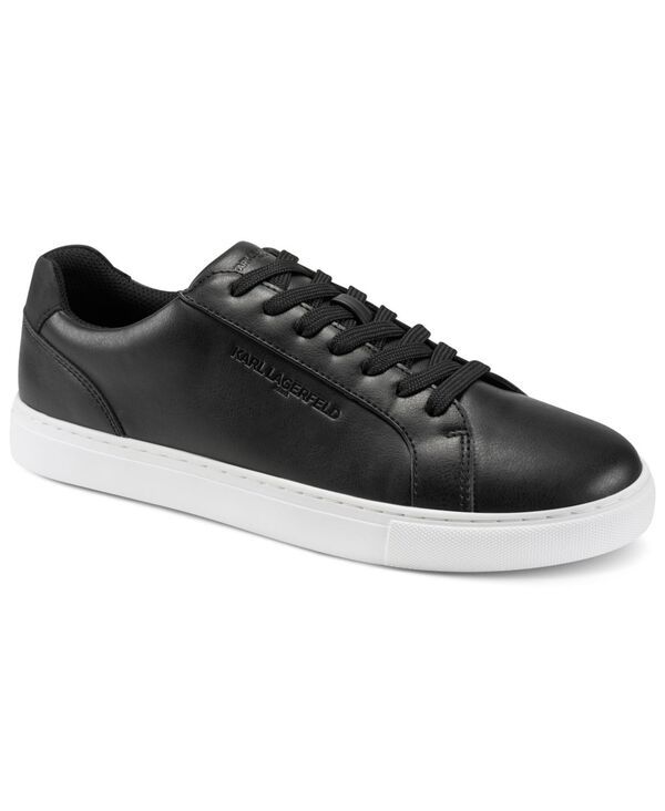カール ラガーフェルド メンズ シューズ スニーカー ロゴ KARLAGERFELD PARIS Mens Avenix Low Profilembossed Logo Sneakers Black