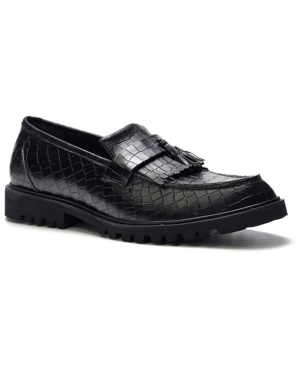 アンソニー ヴィア メンズ シューズ スリッポン・ローファー Anthony Veer A Veer Mens Dante Tasseloafers Black ブラック