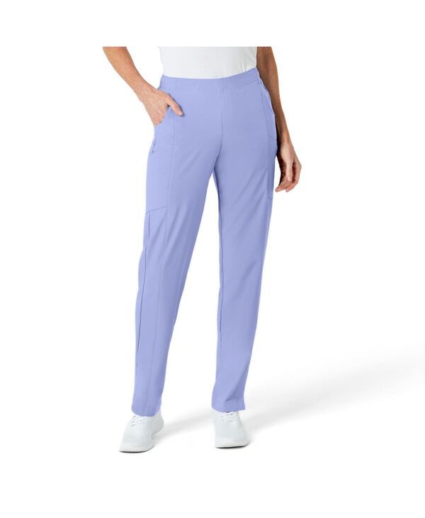 ウィンク レディース ボトムス カジュアルパンツ Wink Womens W123 Flat Front Cargo Scrub Pant Ceil blue ブルー