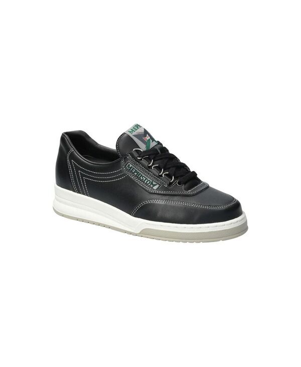 メフィスト レディース シューズ スニーカー レザー Mephisto Womens Leather Walking Sneaker Blackwhite ホワイト