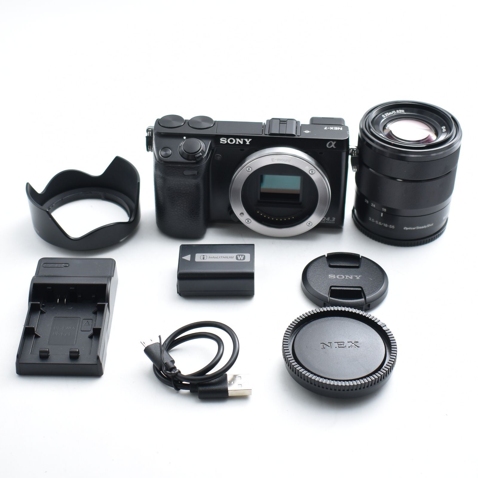 【ジャンク】SONY α NEX-7 ミラーレス一眼カメラ レンズセット B#12666 SONY ミラーレス一眼カメラ α NEX-7 ズームレンズキット