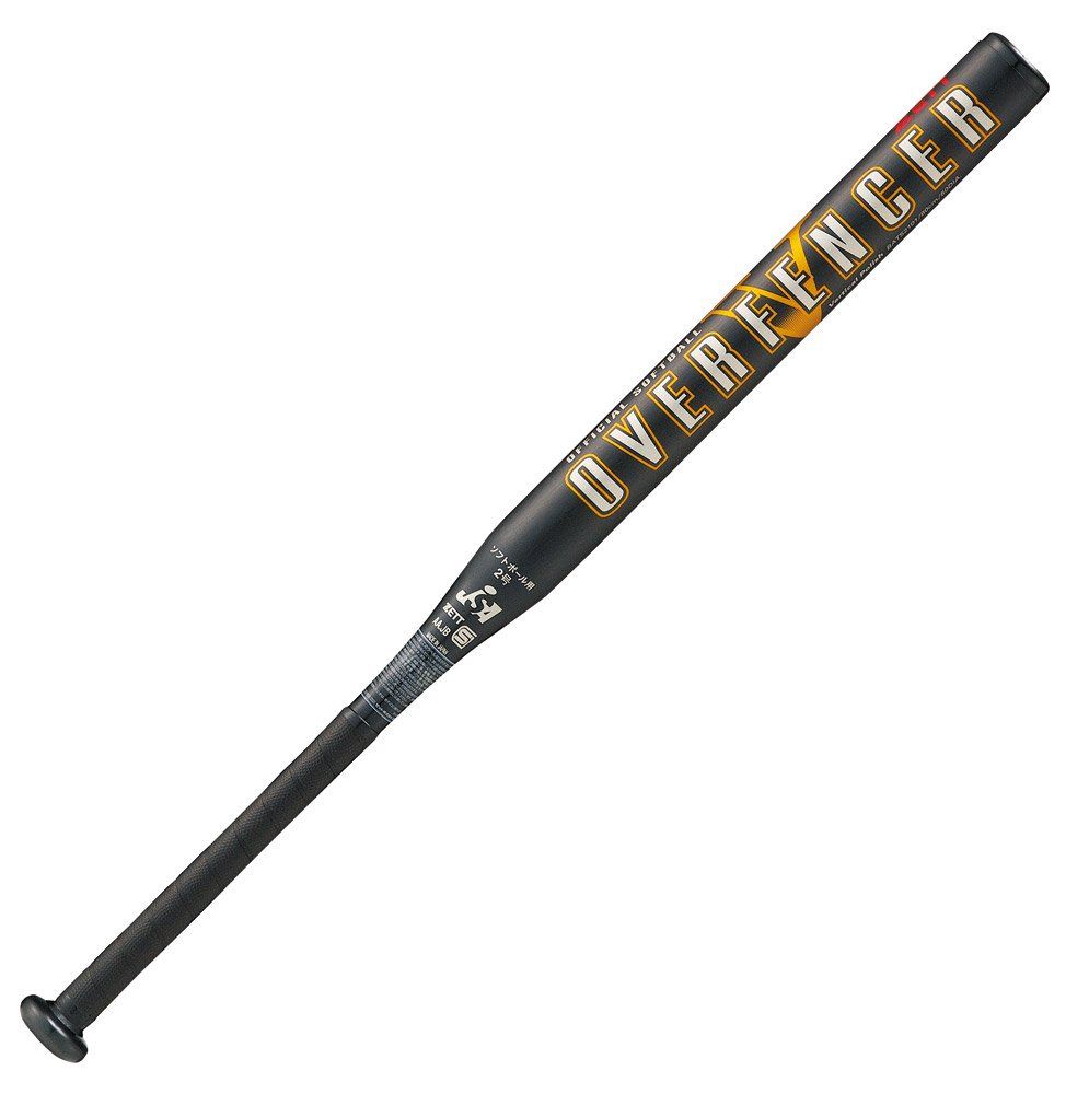 新品 ゼット(ZETT) ソフト2号アルミバット OVERFENCER-V ブラック BAT52101