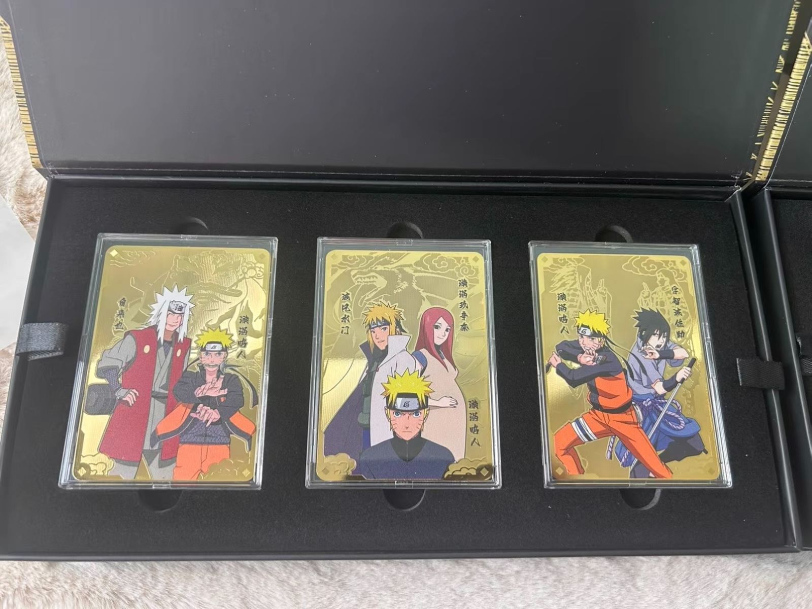 即納】NARUTO ナルト アニメ20周年記念 貴金属風カードギフトボックス