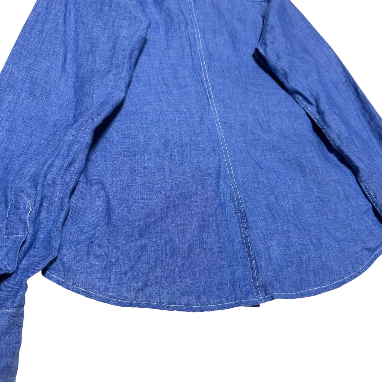 Frank & Eileen リネン スキッパー ブラウス XS 極美品 FRANK&EILEEN フランクアンドアイリーン リネン100% BARRY