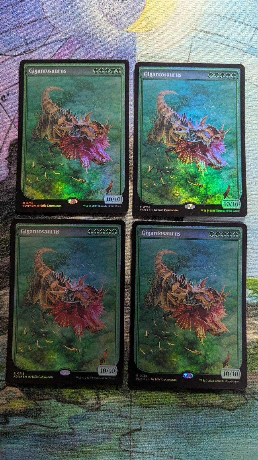 MTG ギガントサウルス ボーダーレス 英語foil4枚 まとめ売り - メルカリ