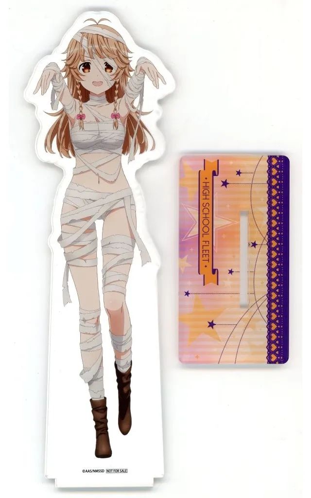 【中古】アクリルスタンド・アクリルパネル 納沙幸子 特大アクリルフィギュア 「劇場版 ハイスクール・フリート 7周年記念 ハロウィンパーティーでピンチ! in ゲーマーズ」 抽選会 A賞