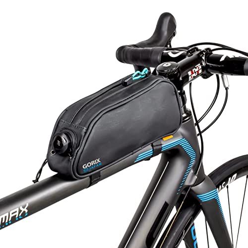 GORIX(ゴリックス) 自転車 トップチューブバッグ 防水 カモ柄 軽量 フレームバッグ フロント スマホ収納可能 止水ファスナー [ おしゃれ・アウトドア・小物収納・ロードバイク・クロスバイク・MTB他自転車に ] 自転車バッグas 4bb02ea7