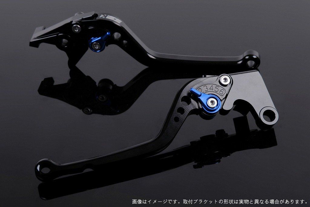 新品 SSK スピードラ アジャストレバーセット スタンダードロング レバー本体カラー:ブラック アジャスターカラー:ブルー SUZUKI GSX-S125/GSX-R125 2017-2019