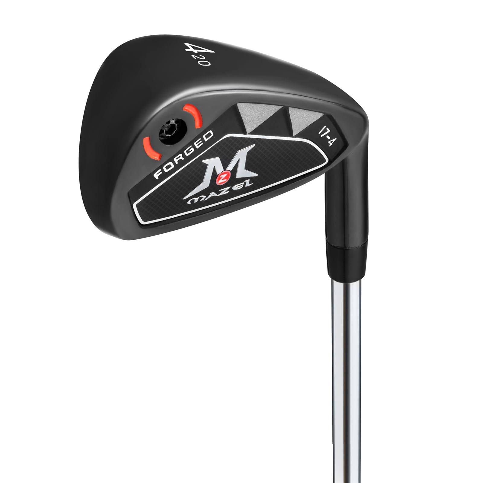 新品 MAZEL (マゼル) FORGED ゴルフ クラブ アイアン スチールシャフト 9本セット または 1、2、3、4、5、6、7、8、9、PW、SW メンズ 右用 バッグなし・クラブのみ (単品 番手:4)