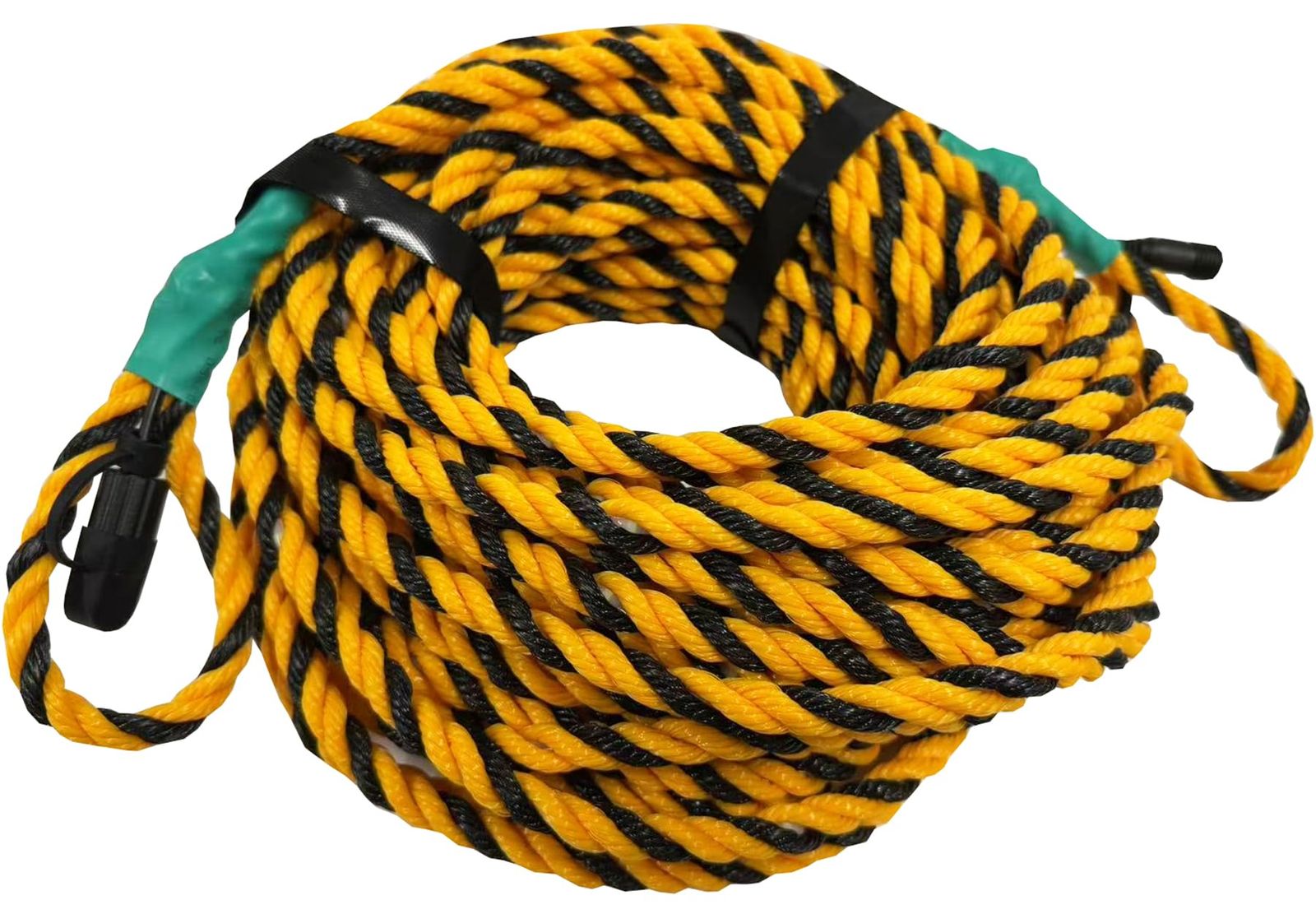 新品 山善(YAMAZEN) 光る トラロープ 標識ロープ 【単品】 Φ10mm 20m 防塵 防水 複数点灯モード 工事現場 立入禁止 イベント会場 災害現場 TF-G20 緑