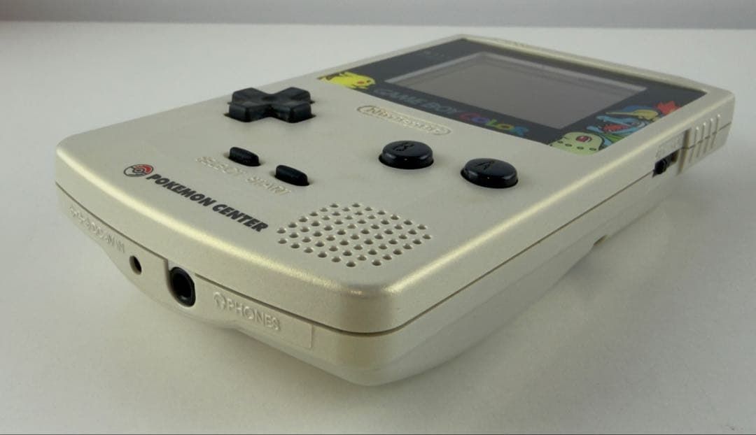 美品 ゲームボーイカラー ポケモンセンター 本体 ポケモン金銀発売記念 正規品 Nintendo GAMEBOYCOLOR