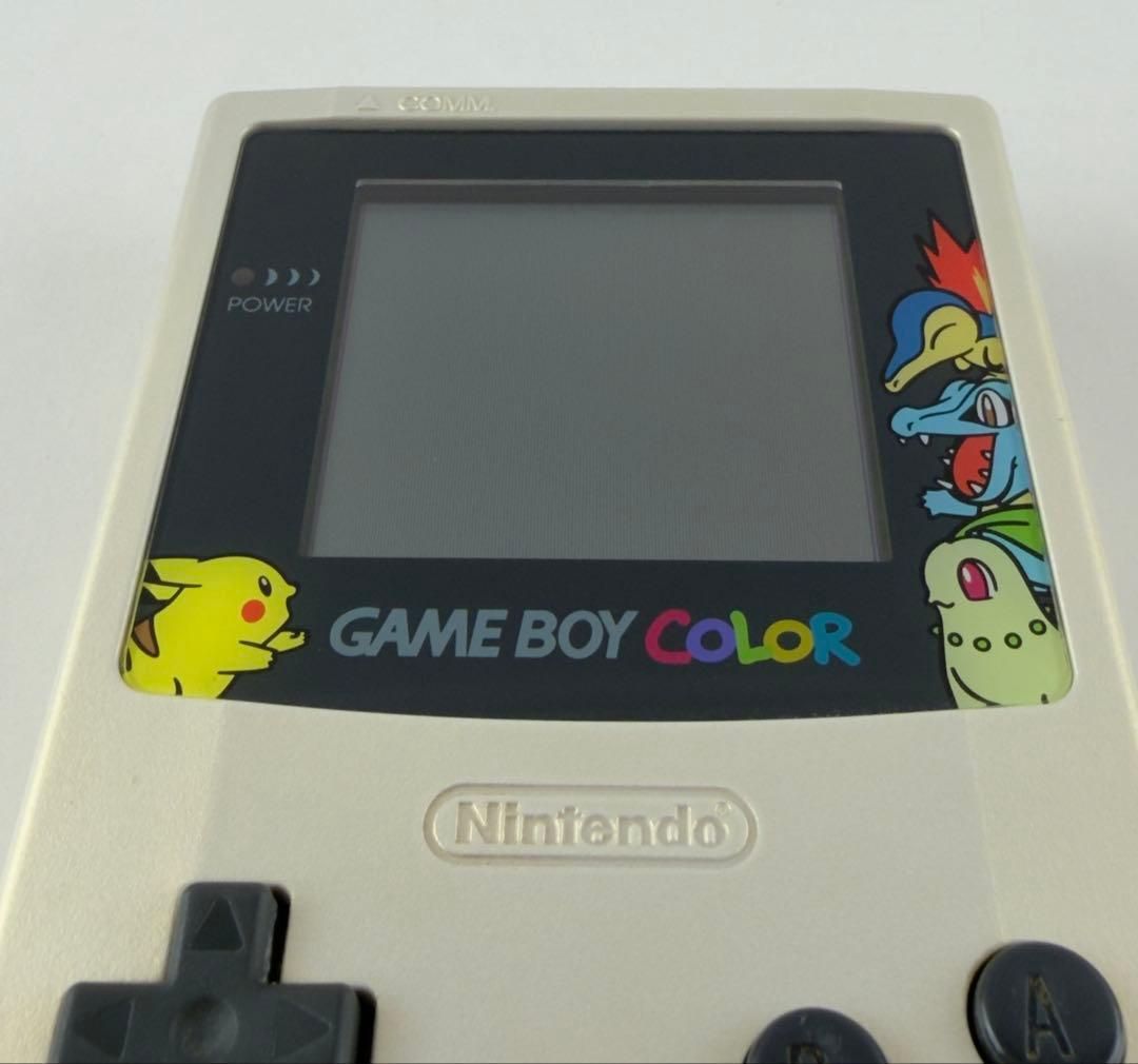 美品 ゲームボーイカラー ポケモンセンター 本体 ポケモン金銀発売記念 正規品 Nintendo GAMEBOYCOLOR