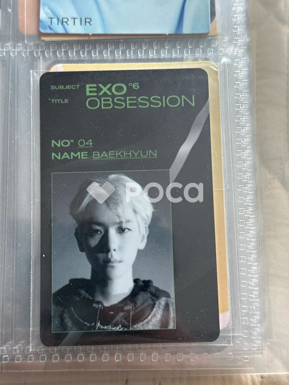 ベッキョン obsession キノトレカ EXO ベクヒョン OBSESSION ID CARD + DECO STICKER SET - メルカリ