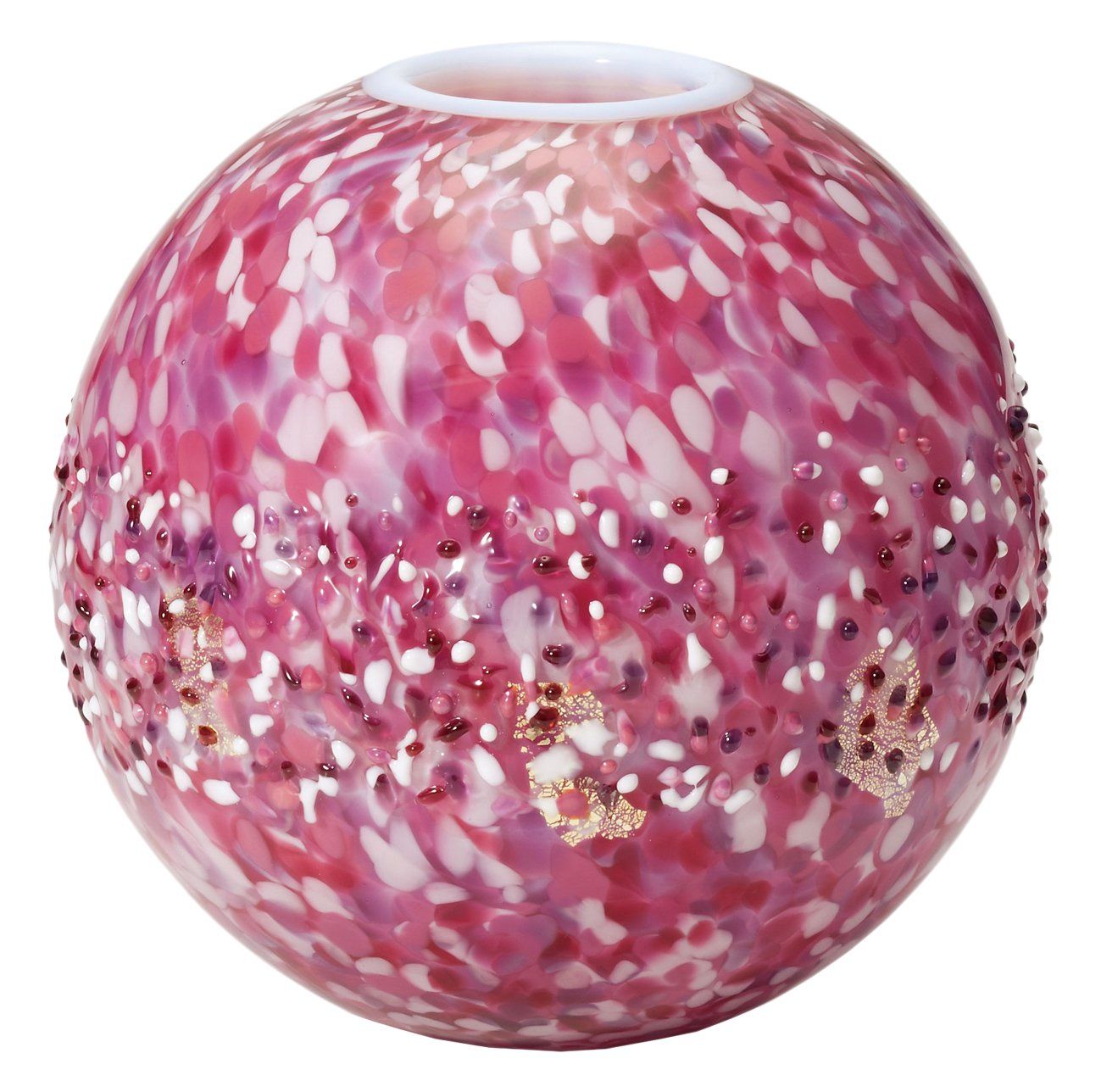 新品 アデリア(ADERIA) 津軽びいどろ 弘前桜丸花器 花あかり日本製 フラワーベース 花瓶 おしゃれ ガラス 一輪挿し vase 容器 flower ドライフラワー ギフト 女性 母の日 父の日 夫婦 男性 引越し祝い 結婚 挨拶回り プチ 退職 プレゼ