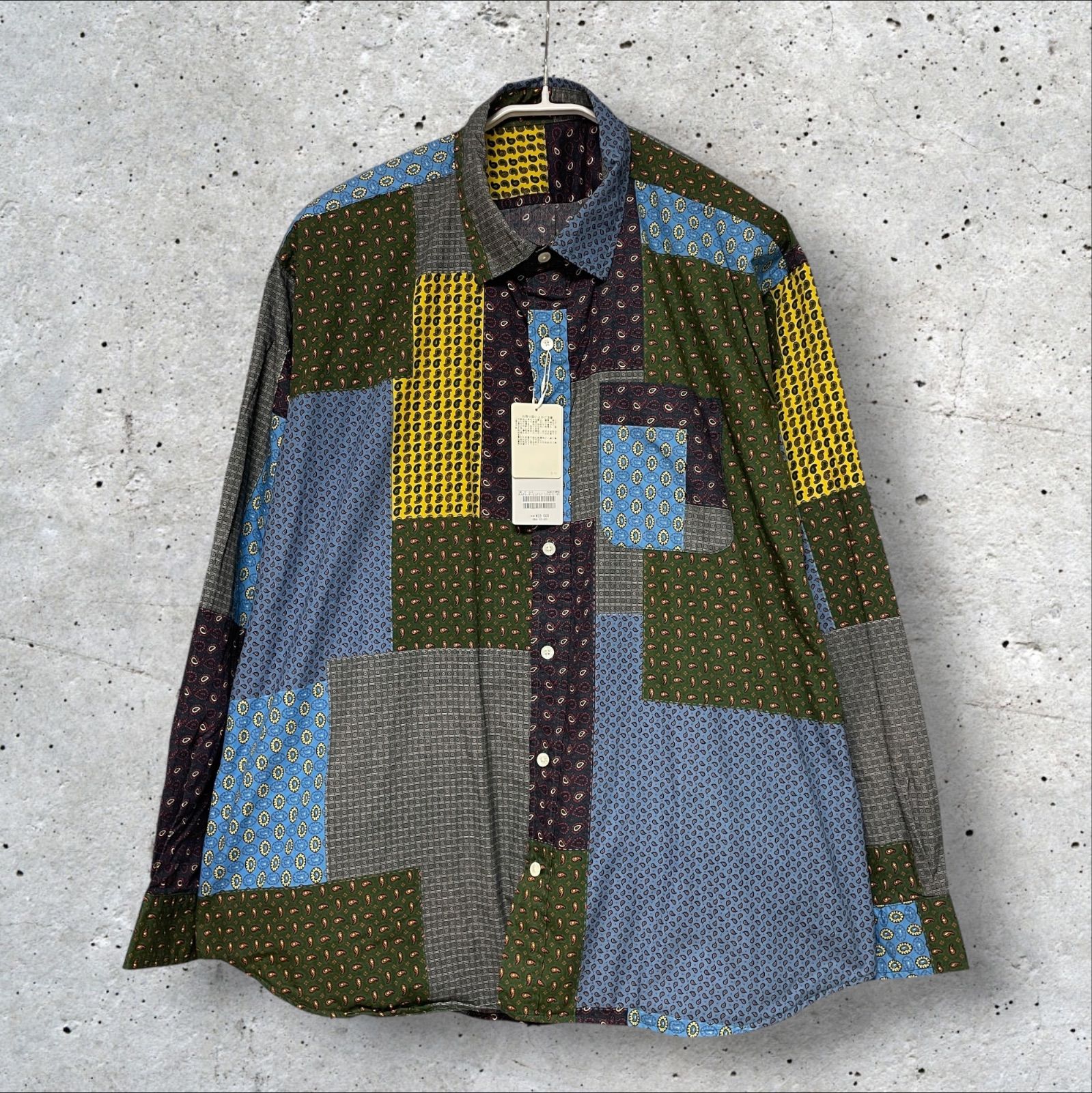 定価：25300円 SSZ × BEAMS PAISLEY P/W SHIRTS 11-11-0044-139 22F-SK020 マルチカラー S ビームス ペイズリー柄シャツ