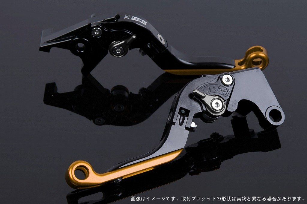 新品 SSK スピードラ アジャストレバーセット 可倒延長式 レバー本体カラー:ブラック アジャスターカラー:チタン エクステンションカラー:ゴールド YAMAHA XMAX