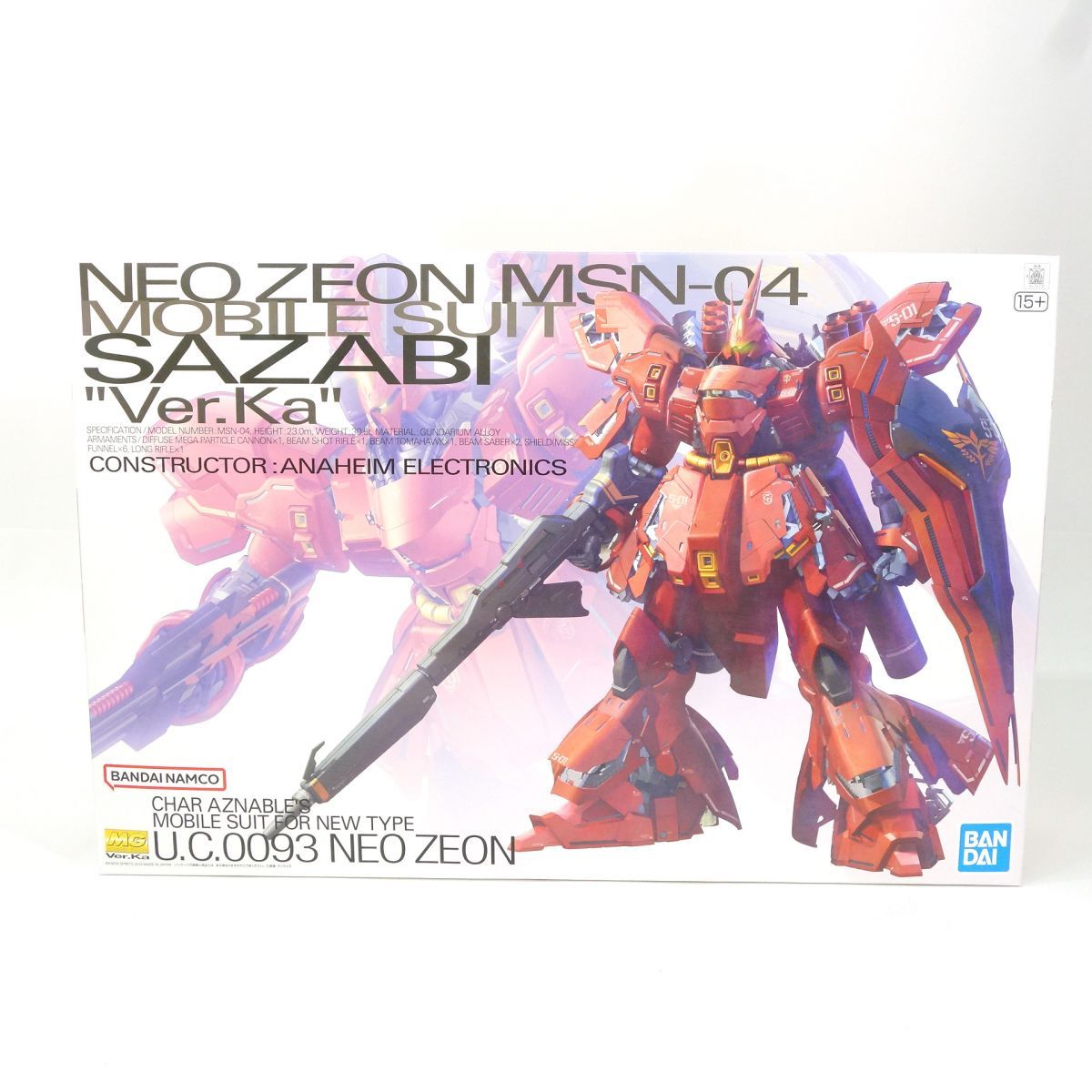 【未組立】MG 1/100 機動戦士ガンダム 逆襲のシャア サザビー Ver.Ka プラモデル ※内袋未開封