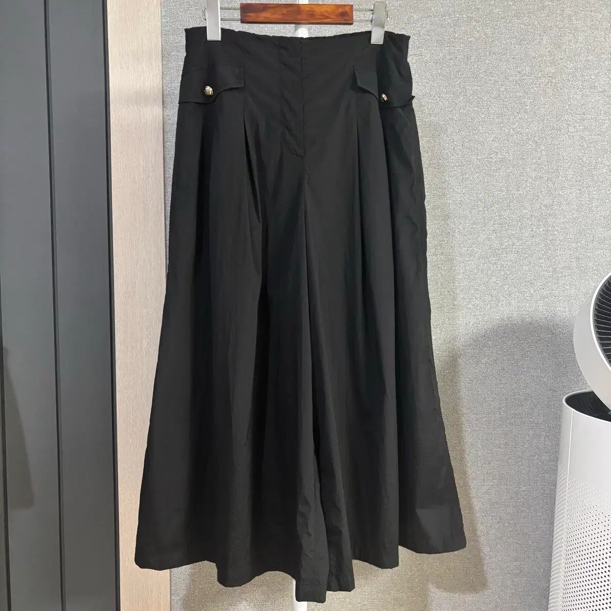 zoocジューク ポケット シャカシャカ素材 ワイドパンツ