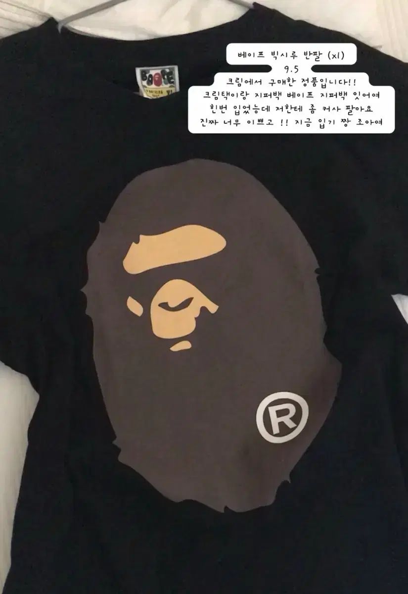 A BATHING APE アベイシングエイプ BIG サルカニ, 半袖 XL