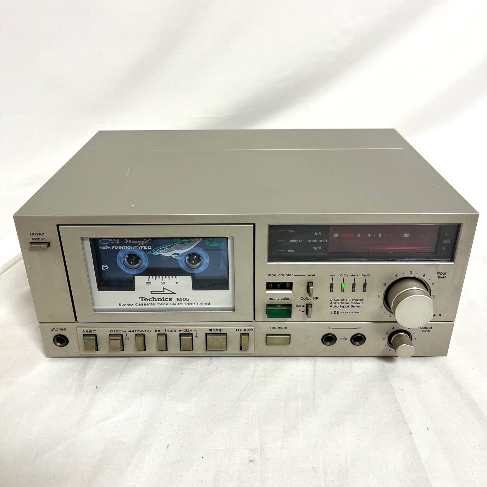 【希少】 Technics RS-M05 コンサイス・ステレオカセットデッキ 動作確認済】Technics テクニクス RS-M05 コンサイス・ステレオ