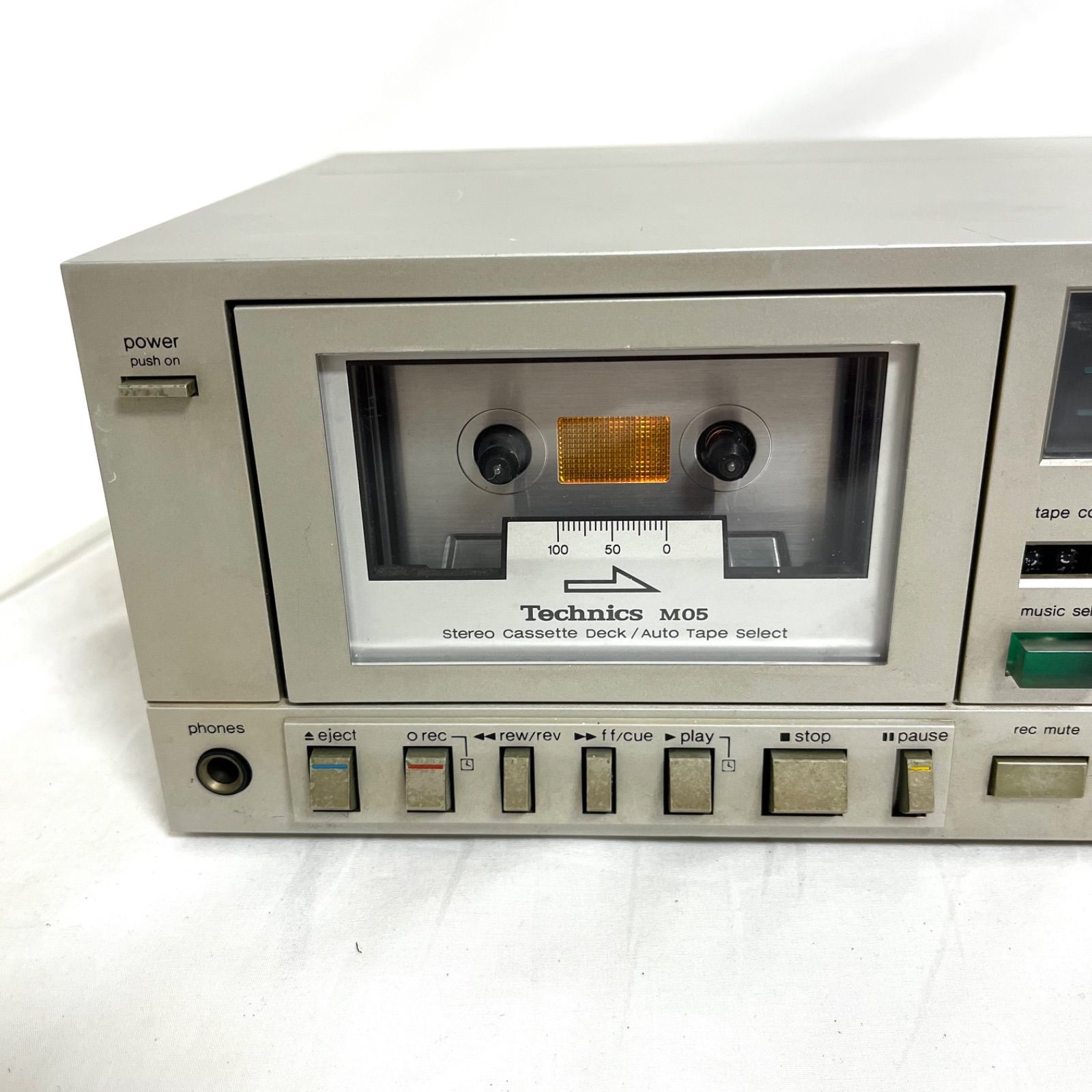 【希少】 Technics RS-M05 コンサイス・ステレオカセットデッキ 動作確認済】Technics テクニクス RS-M05 コンサイス・ステレオ