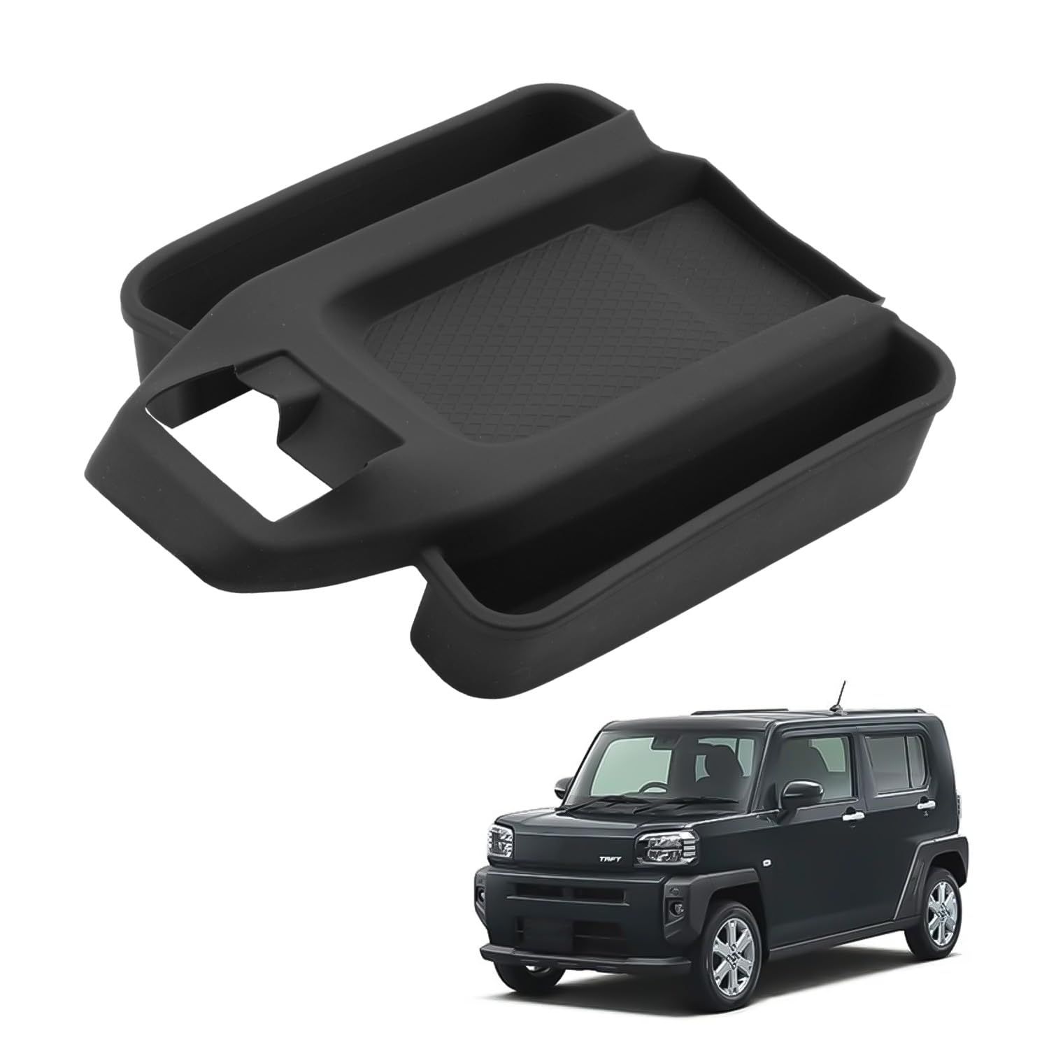 HUAHAO ダイハツ タフト la900s la910s専用コンソールトレイ 滑り止めマット シフトパネルカバー taft センター コンソールボックス カバー 隙間収納 車用収納ボックス 小物入れ キズ・汚れ防止 タフト アクセサリー 整 e671fe9a