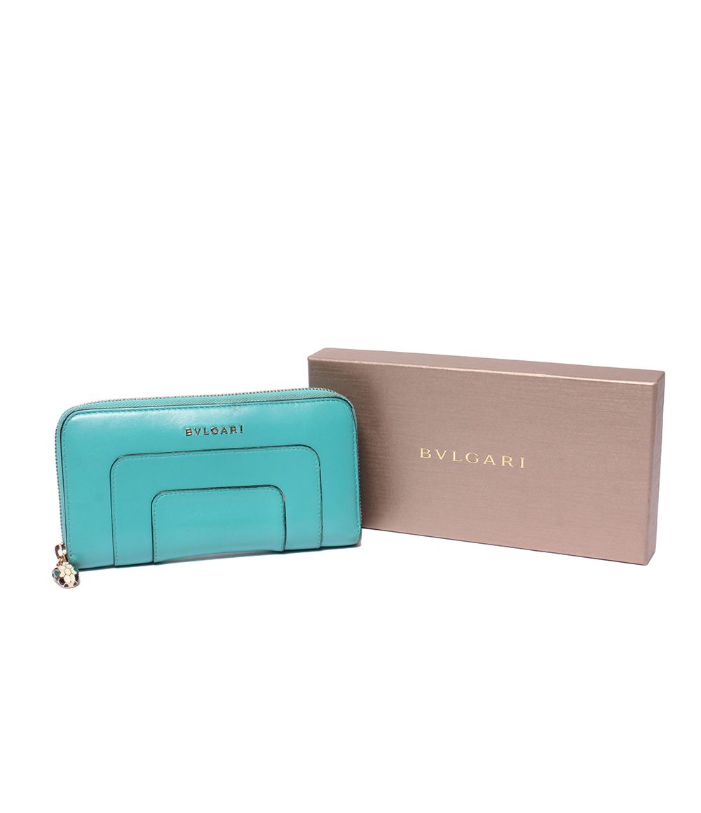ブルガリ ラウンドファスナー長財布 セルペンティ レディース BVLGARI