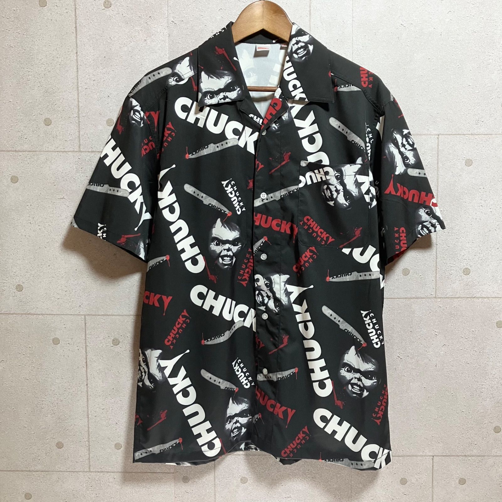 オープンカラーシャツ チャッキー - Chucky 4Lサイズ 即決 PLAY SIZE=L 