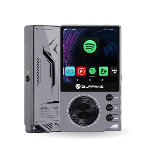 Surfans F20 Pro Android Hi-Res Music Player, Dual ESS9018 DAC,DSD512, Spotify & Tidal Support, WiFi & Bluetooth LDAC, 4.4 d61d9119
