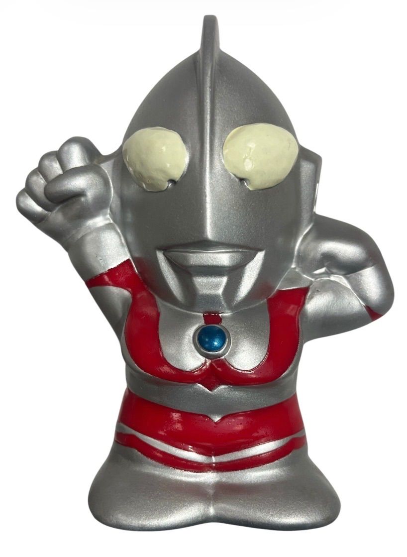 ウルトラマン】ソフビ 貯金箱 3体セット アストラ ウルトラの父 当時物