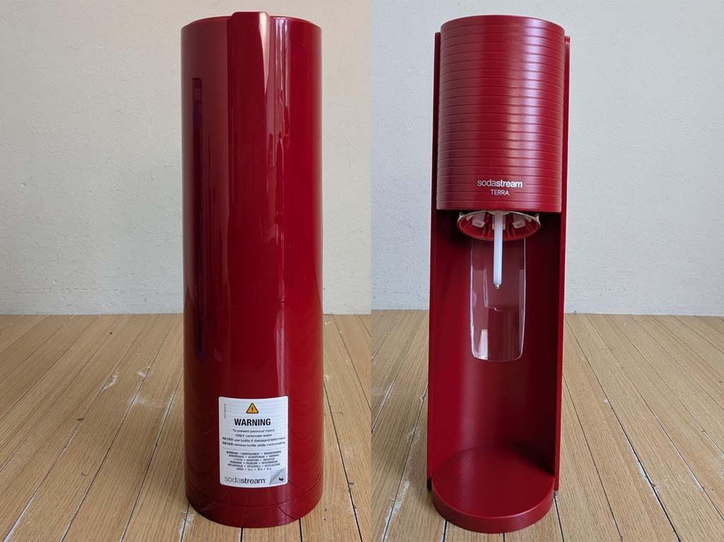 未使用 sodastreamソーダストリーム TERRA 家庭用炭酸メーカー 赤