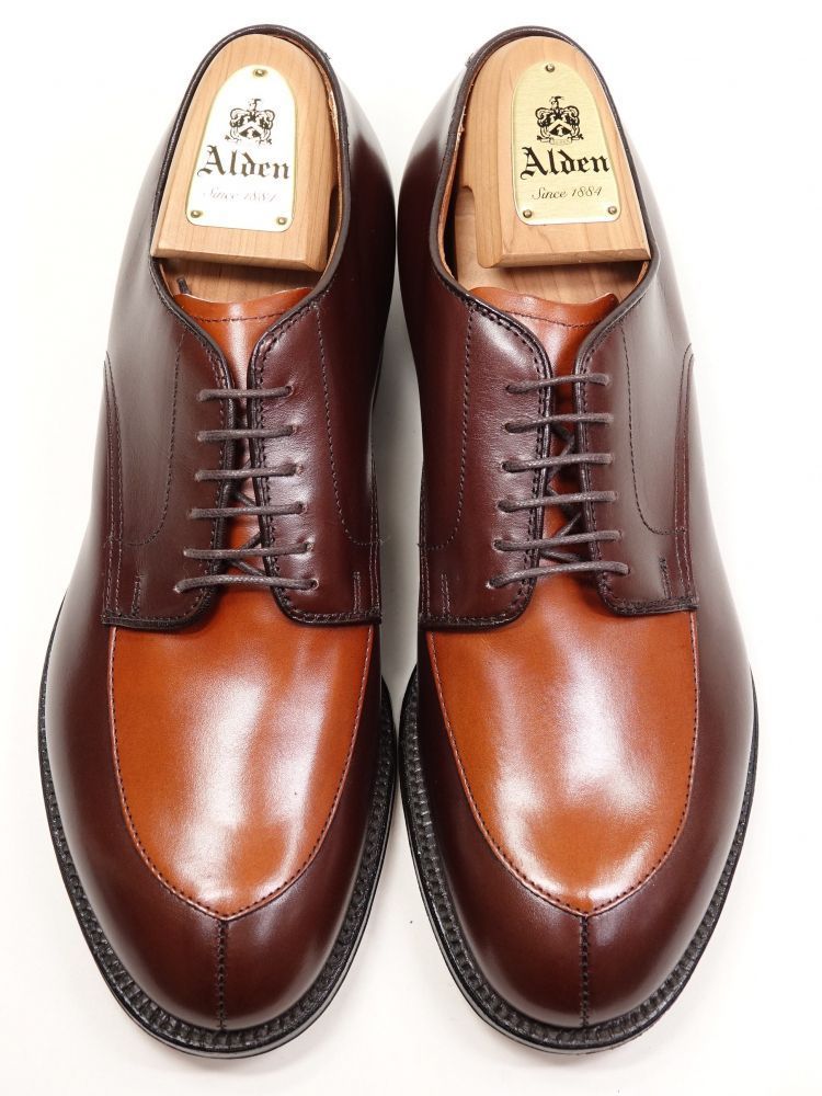 Alden 54401 カーフ　7 D 807 / 0617 おすすめ!! 試着程度 オールデン コンビVチップ ブラウン