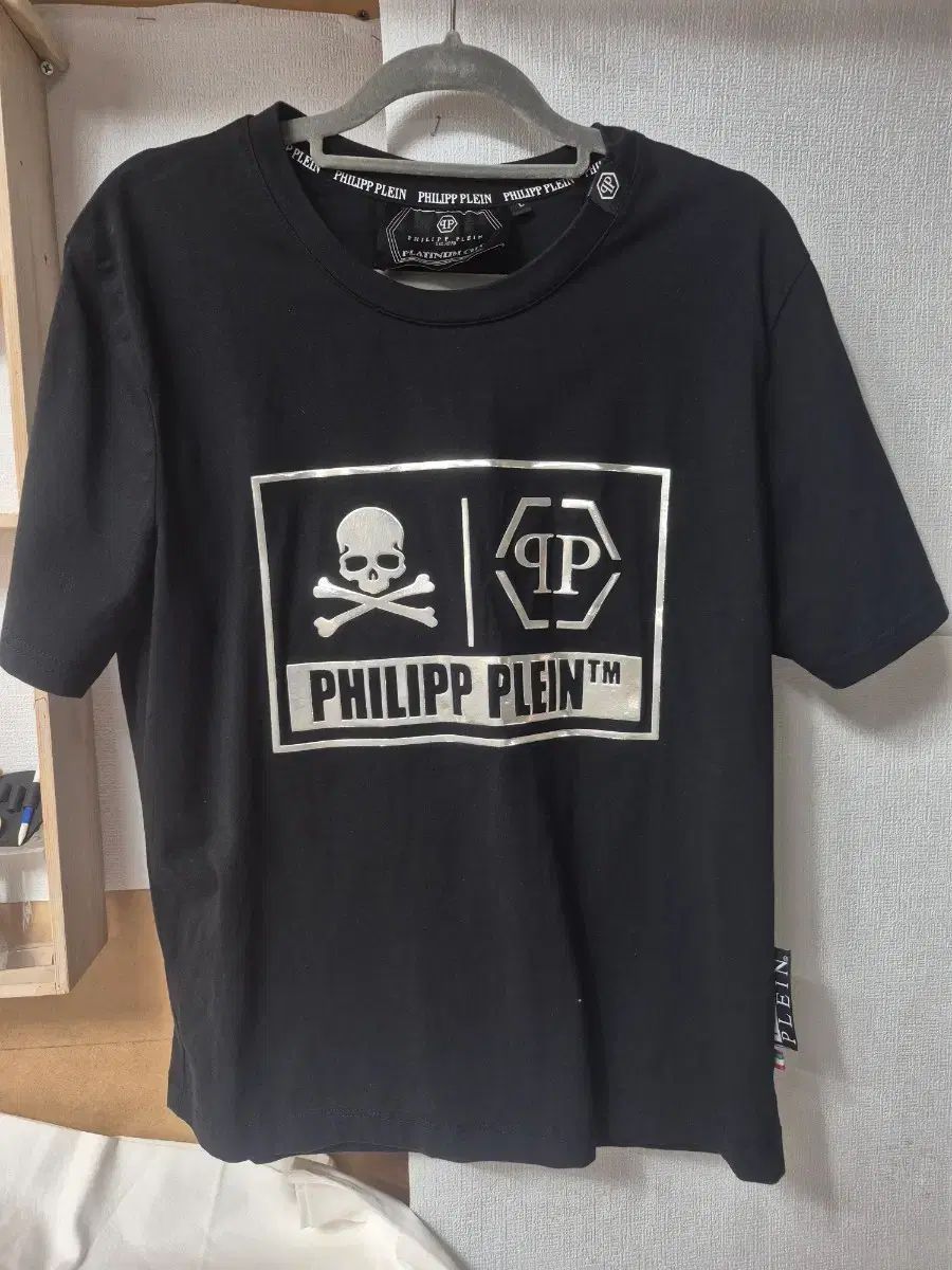 PHILIPP PLEIN(フィリッププレイン) ブラック 半袖T L 52x66cm