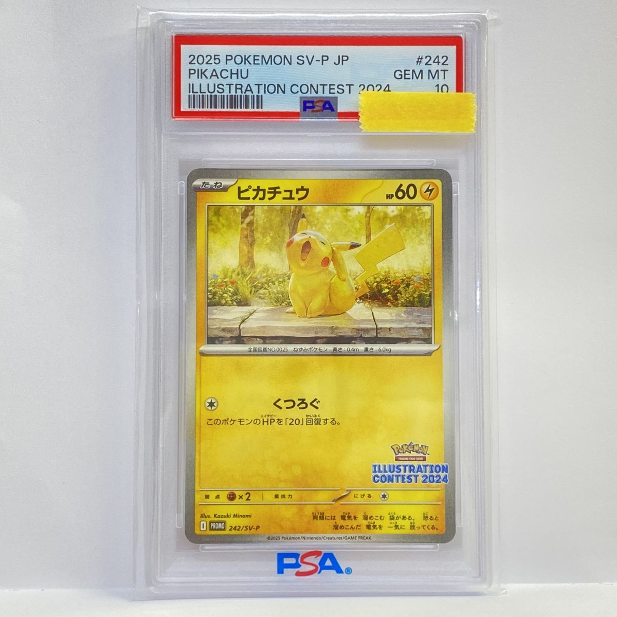 PSA10】ポケモンカード ピカチュウ 242/SV-P イラストレーション