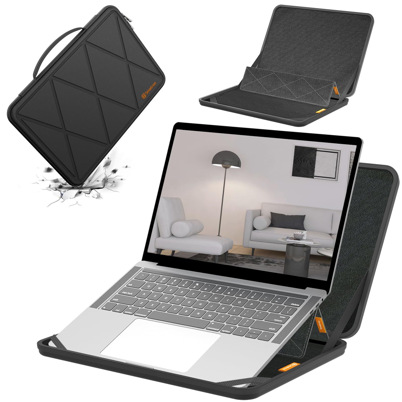 新品 Smatree MS90 ハードプロテクション 15.6 インチ ノートパソコンスリーブケース 適合機種： ACER Chromebook 315 CB315-4H-C2E4/CB315-4HT-C2HP、TravelMate P2 TMP215-54-