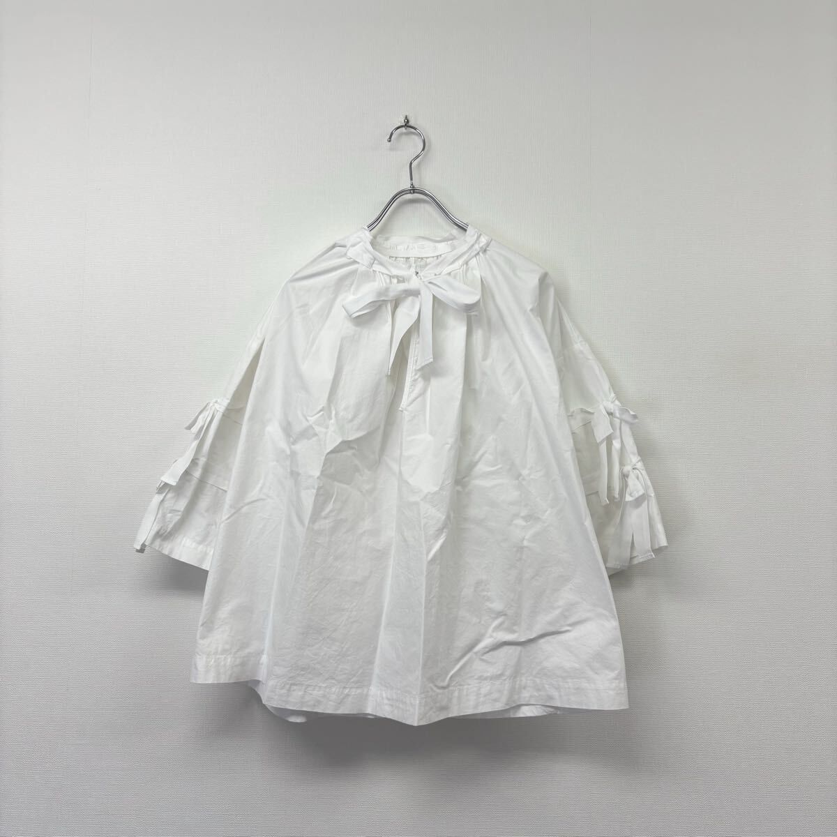 taoコムデギャルソン リボンＴシャツ ホワイト S 2023 22ss 2022 tao COMME des GARCONS タオ コム デ ギャルソン リボン