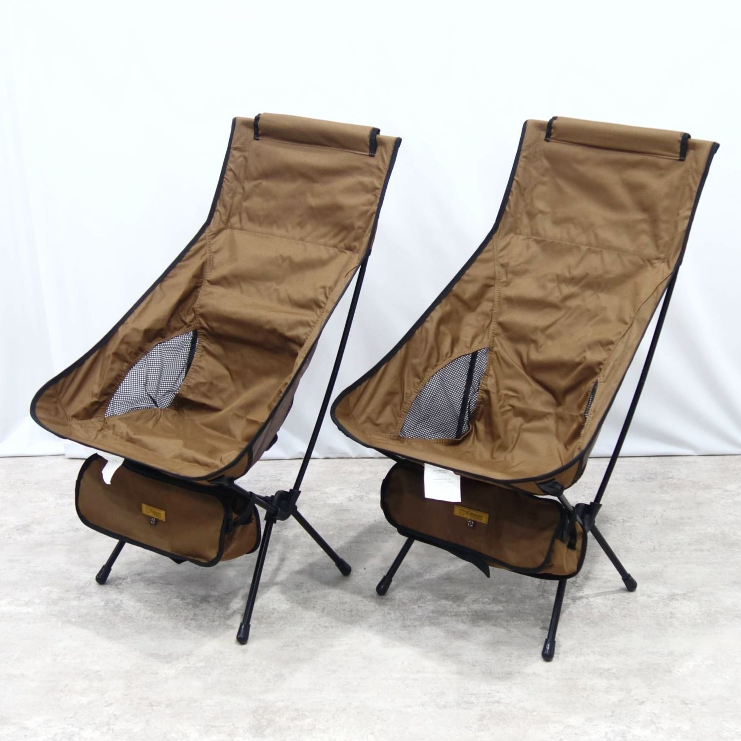極美品 スモア S'more アルミ ハイバック チェア 2台セット 折りたたみ