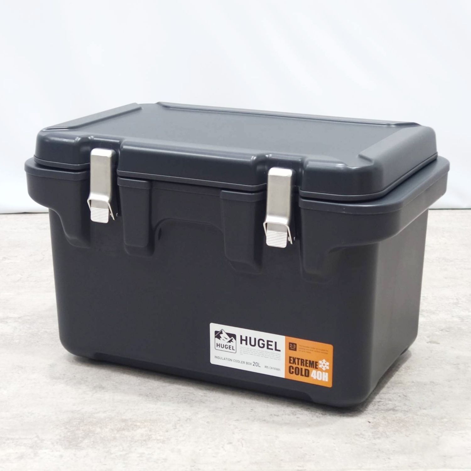 美品 ヒューゲル HUGEL 真空断熱 クーラーボックス 20L 保冷 キャンプ 