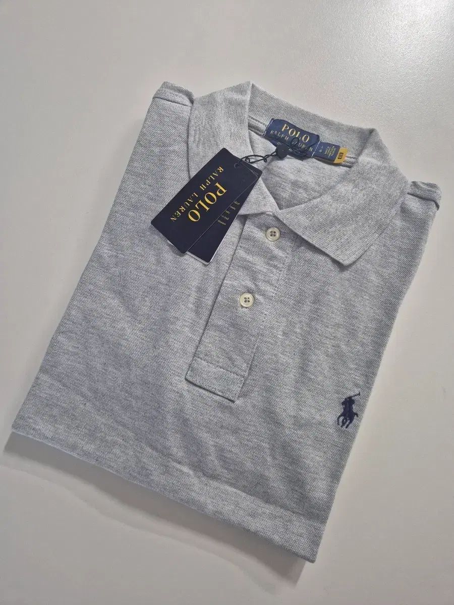ポロ グレー 半袖 カラーTシャツ L XL (新品)