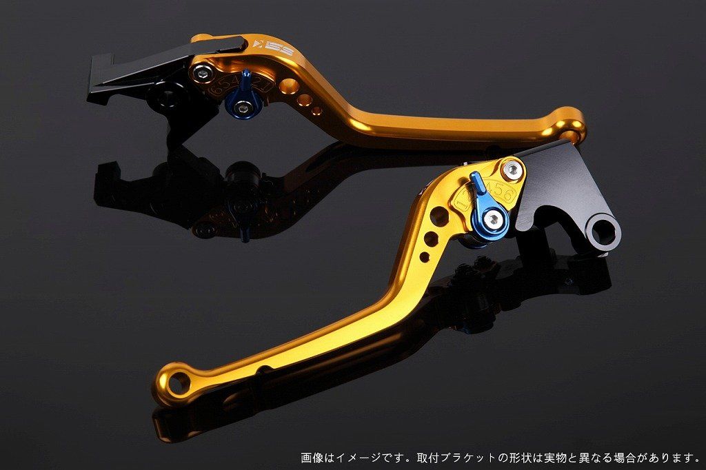 新品 SSK スピードラ アジャストレバーセット スタンダードロング レバー本体カラー:ゴールド アジャスターカラー:ブルー SUZUKI GSX-S125/GSX-R125 2017-2019