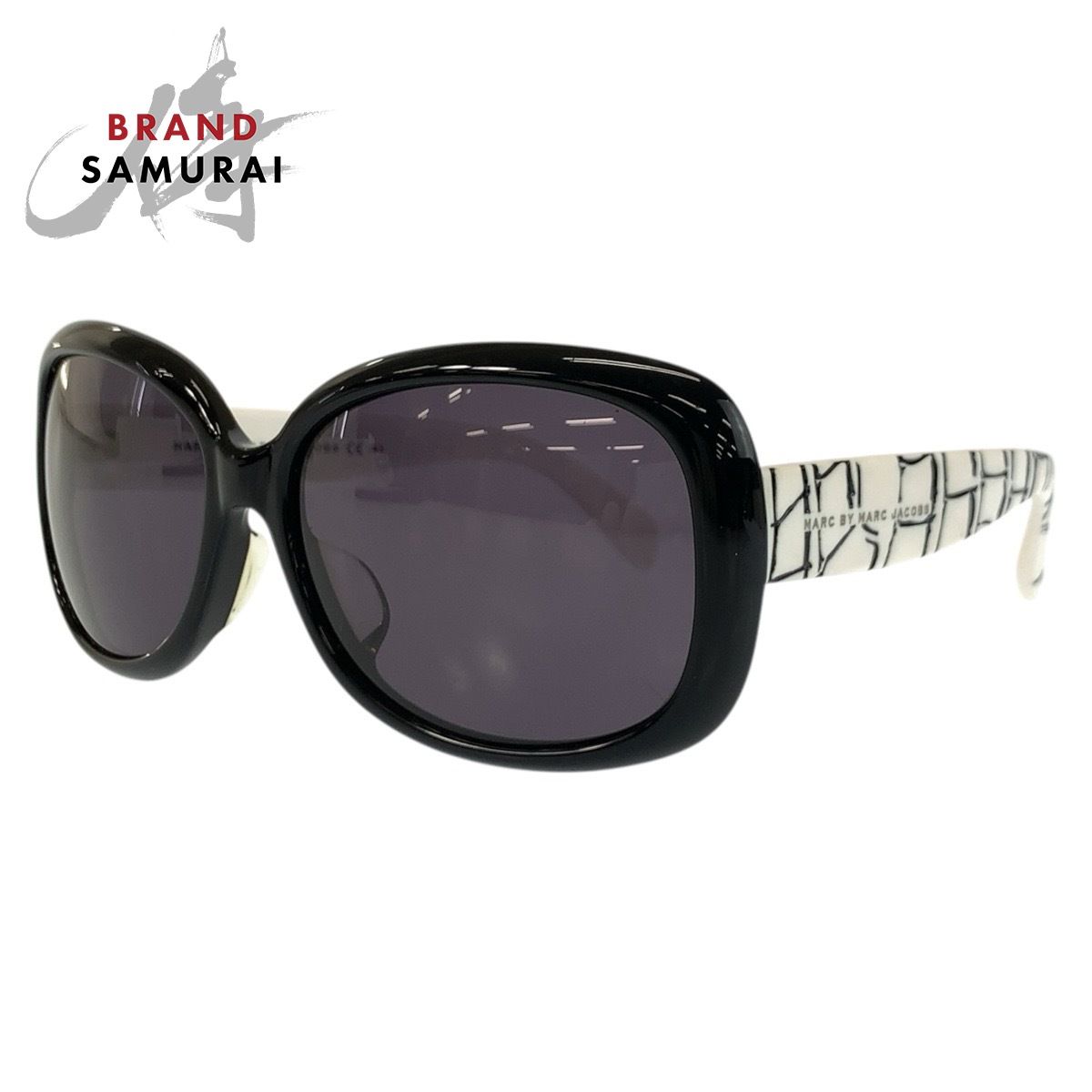 MARC BY MARC JACOBS マークバイマークジェイコブス ブラック ホワイト MMJ 349/F/S OYVYI 58□16 135 サングラス レディース 602103【中古】