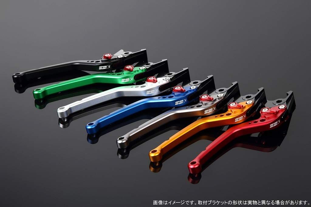 新品 SSK アジャストレバー スタンダードロング レバー本体カラー:マットチタン アジャスターカラー:マットゴールド YZF-R1 2009-2014 LVBM041TM-GD